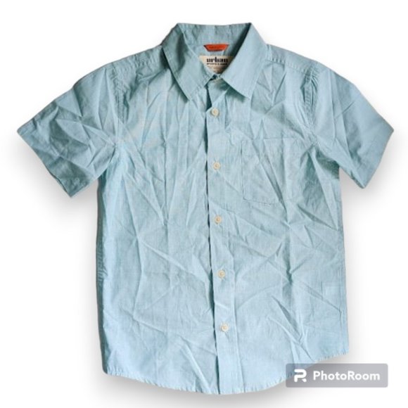 2 Urban Pipeline Max Boys Button Sh Sleeve Shirts New Black Gray Virdian Green M - Picture 2 of 10